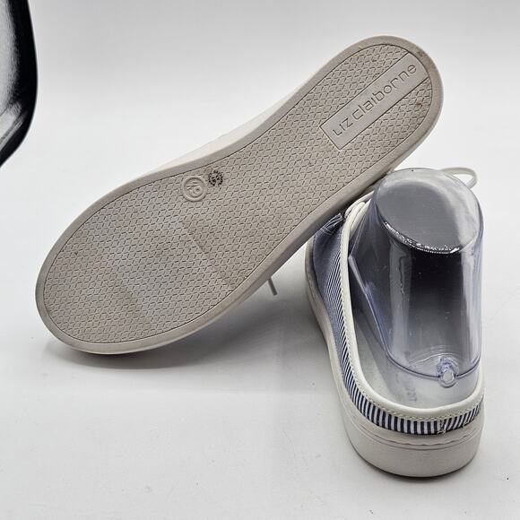 Liz Claiborne Shoes Womens 6.5 Wayna Slip-On Sneaker Preppy Coastal Minimalist - Picture 4 of 7